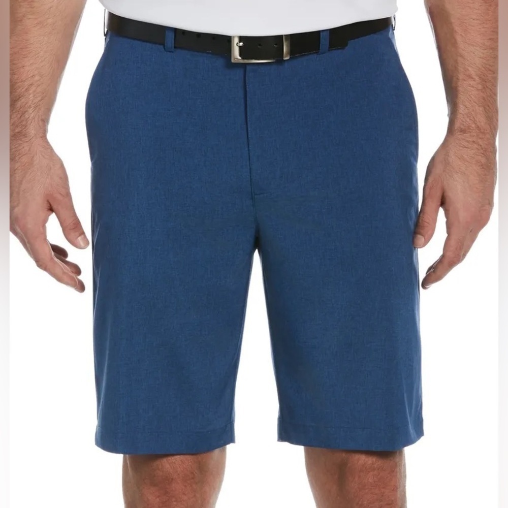 Pga Tour Men's Flat Front Heather Golf Shorts with Active Waistband